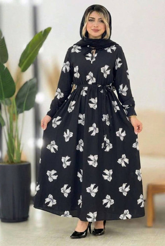 پیراهن بلند زنانه پاپیون