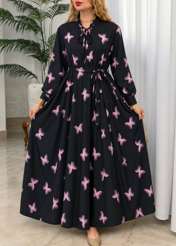 پیراهن بلند زنانه مدل پروانه